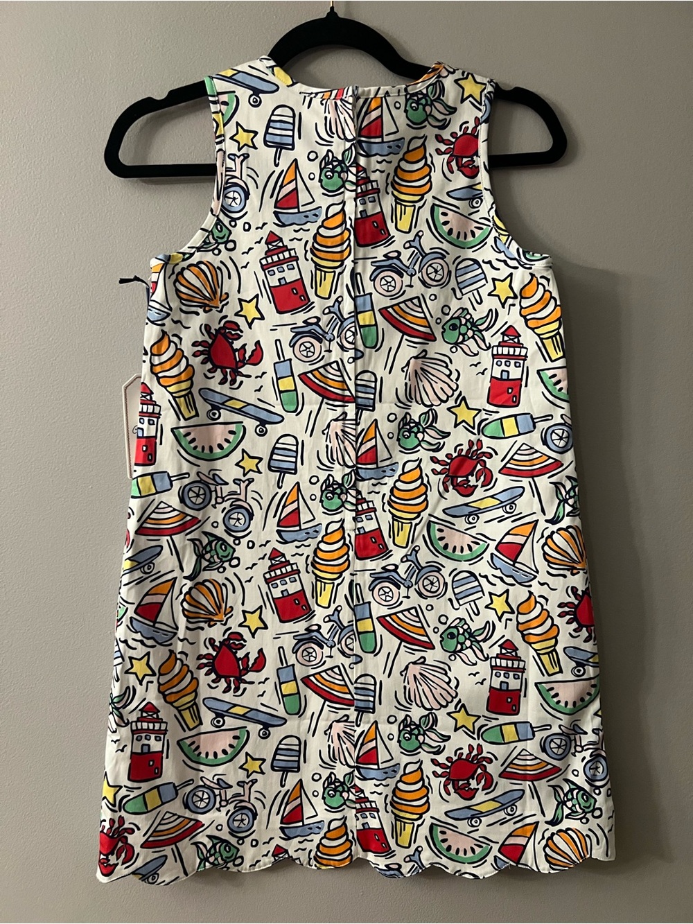 Classic Prep Girls' Cool, Cool Summer Print Sleeveless Shift Dress - Picture 2 of 3